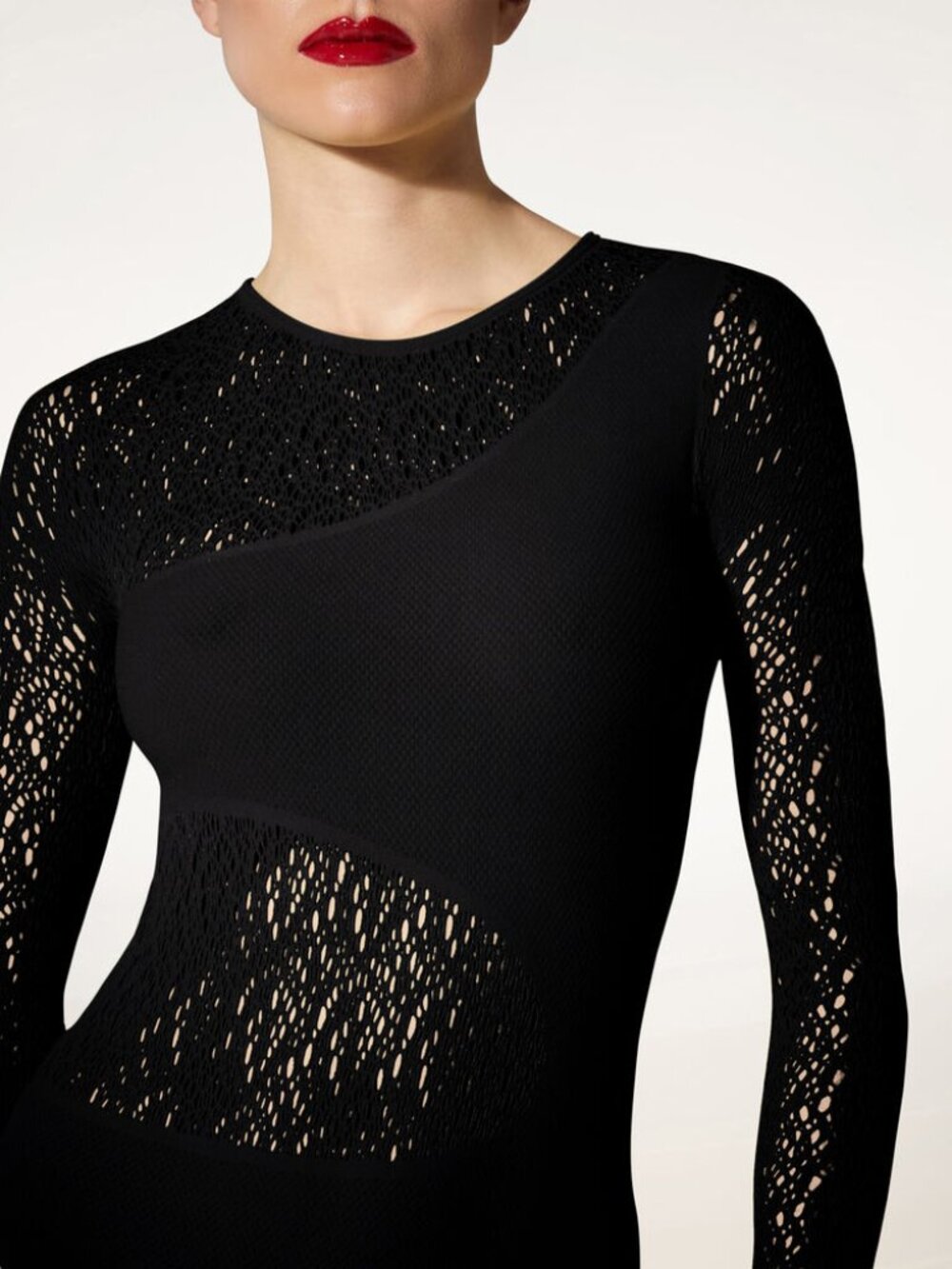 Wolford W Net Bodysuit Size Small NWT